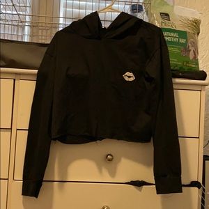Cute hoodie crop top